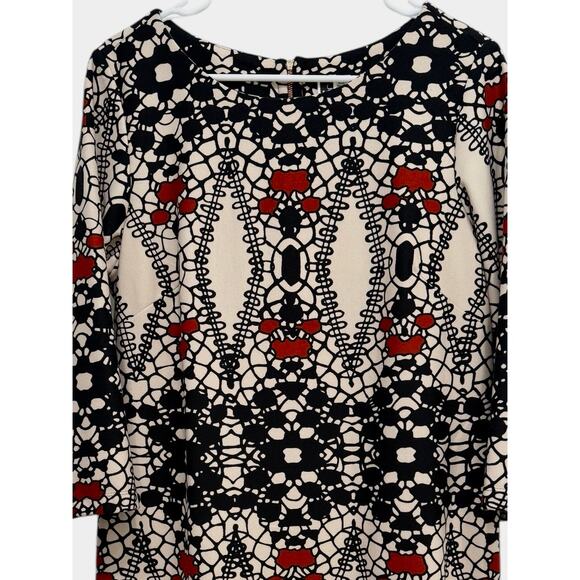 Julian Taylor Sz 14 Stretch Knit LS Dress Office Work Career Church - Picture 3 of 6